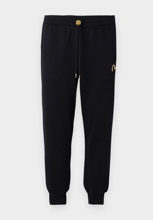 Evisu SEAGULL BROCAD APPLIQUÃ - Pantalon de survêtement - black