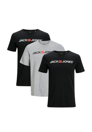 3ER PACK  - T-shirt con stampa - schwarz   grau