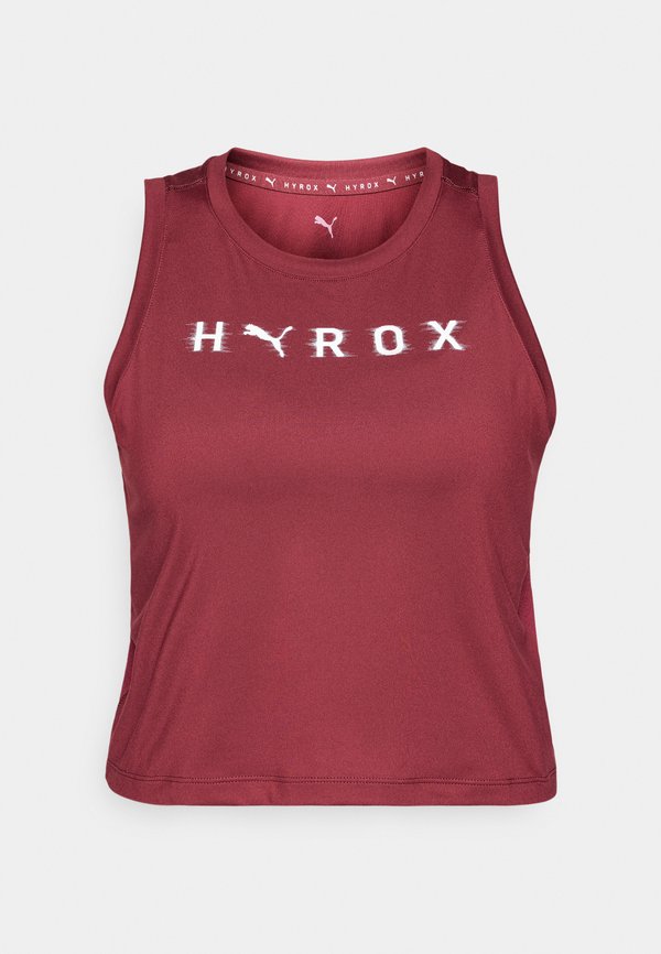 HYROX THERMOADAPT CROP TANK - Top - ruby shimmer2