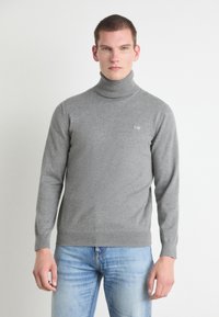 GANT CLASSIC ROLLERNECK - Vesta - dark grey melange