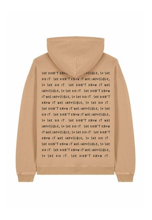 SHE DIDNT KNOW IT WAS IMPOSSIBLE VINTAGE - Sweatshirt - beige