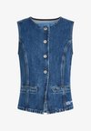 FITTED DENIM - Γιλέκο - dark blue stone