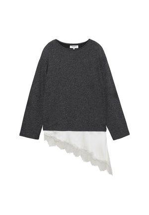 Langærmet T-shirt - dark grey