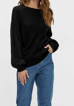 Strickpullover - black