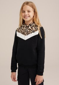 WE Fashion Mikina s kapucí - black