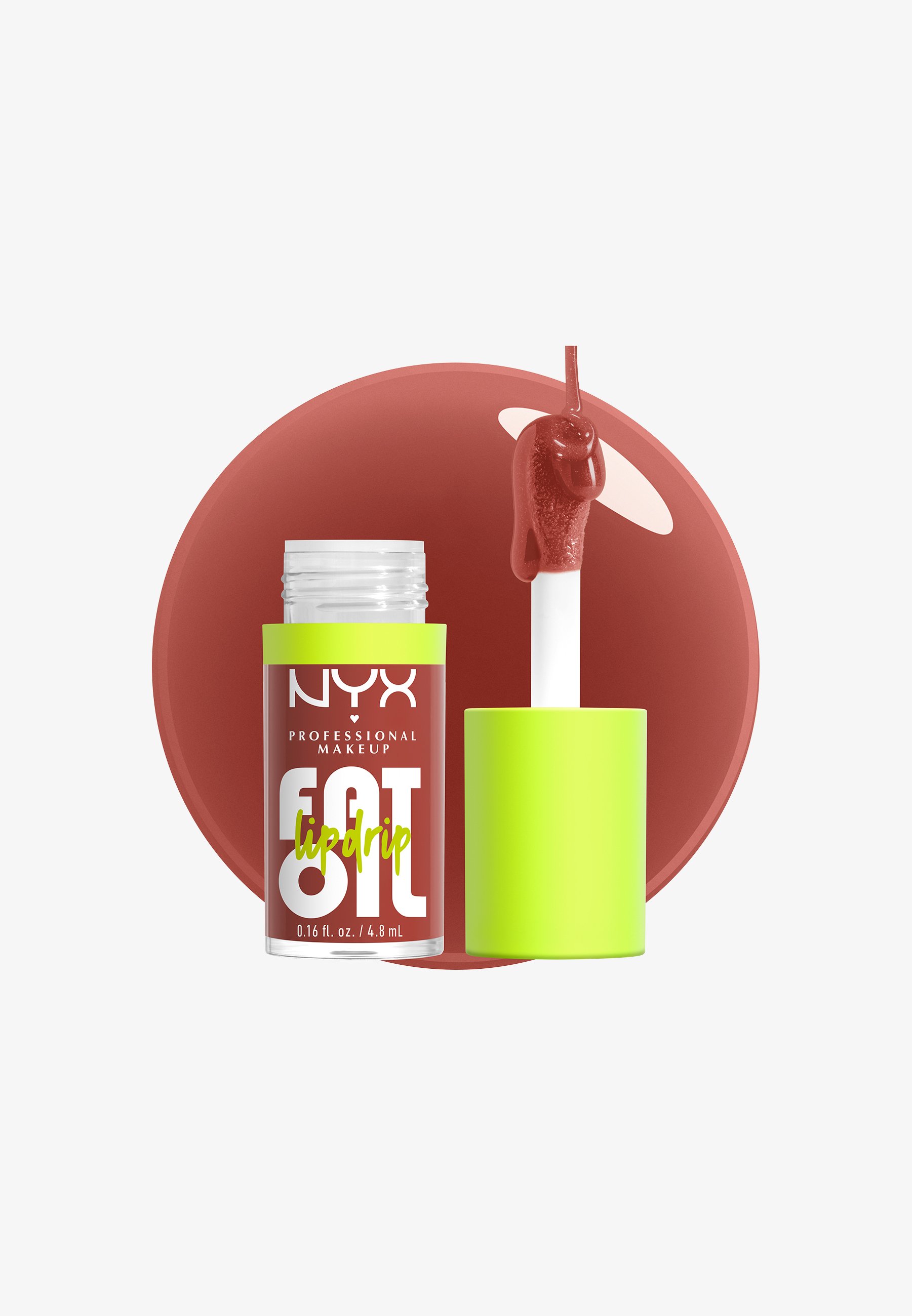 NYX Professional Makeup Fat Oil Lip Drip – Lipgloss „Splash Of Cream“, Mit Nährenden Ölen, Bis Zu 12h Feuchtigkeit, Nicht Klebrig, Mit Dickem Applikator
