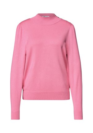 Street One, PULLOVER MIT TURTLE NECK UND KNOPFDETAIL - Pullover - warm blush