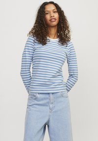 JJXX JXCELINE GIGI STR LS STRIPE JRS - Džemperis - silver lake blue stripesblanc de blanc