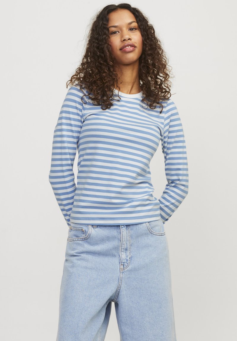 JJXX JXCELINE GIGI STR LS STRIPE JRS - Džemperis - silver lake blue stripesblanc de blanc