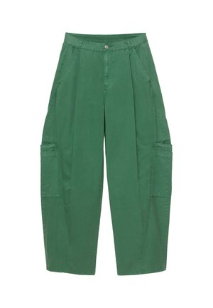 PULL&BEAR, BALLOON TECHNICAL - TROUSERS - Pantalon classique - green