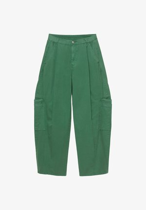 PULL&BEAR, BALLOON TECHNICAL - TROUSERS - Pantalon classique - green
