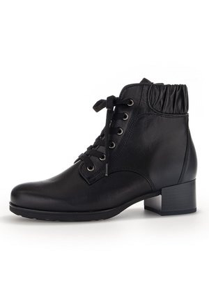 Lace-up ankle boots - schwarz
