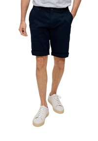 s.Oliver BERMUDA PHOENIX REGULAR FIT  TAILLE MI-HAUTE STRAIGHT LEG - Shorts - navy