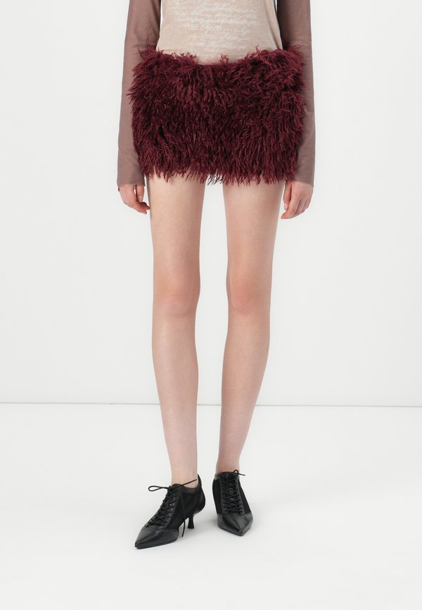 MONGOLIAN SKIRT - Mini skirt - wine