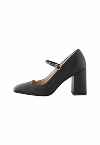 FOREVER COMFORT SQUARE TOE BLOCK HEEL MARY JANE  - Decolleté - black