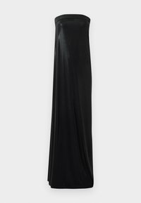 STRAPLESS TAILORED SIDE SLIT GOWN - Cocktailjurk - black