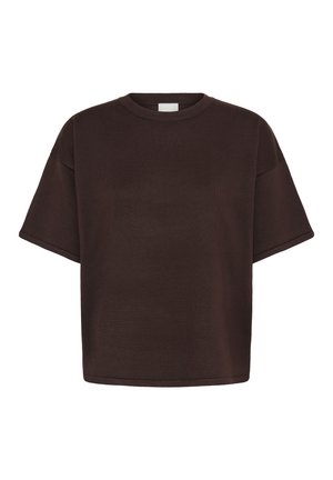ICHI, IHLULS LOOSE SS - T-shirt imprimé - chocolate torte