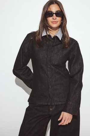 TAILORED - Chemisier - dark rinse