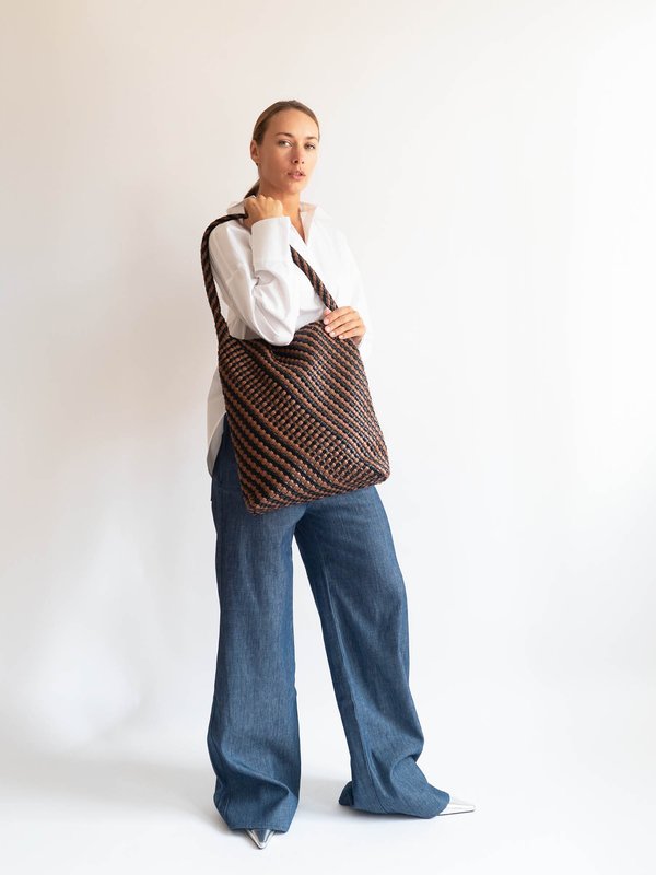 HOBO BRAIDED SOFT STRUCTURE - Tote bag3
