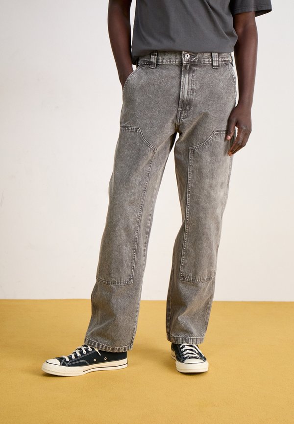 MADISON DOUBLE KNEE - Workwear Jeans - light gray wash