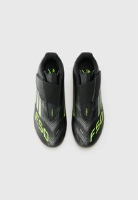 adidas Performance F50 CLUB UNISEX - Firm-ground football boots - core black/iron metal-coloured/lucid lemon