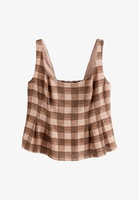 Sélectionné, pink brown gingham