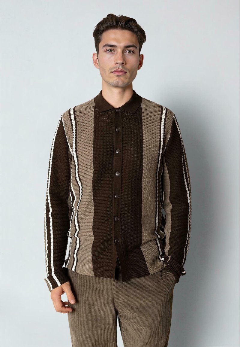Clean Cut Copenhagen BUCKLEY  - Cardigan - dark brown