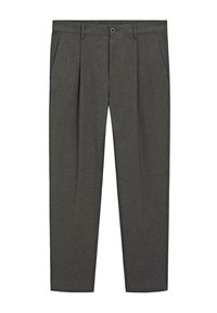 RELAXED FIT PINSTRIPE - Tygbyxor - grey