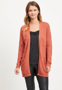 VILA VIRIL OPEN  - Chaqueta de punto - light red