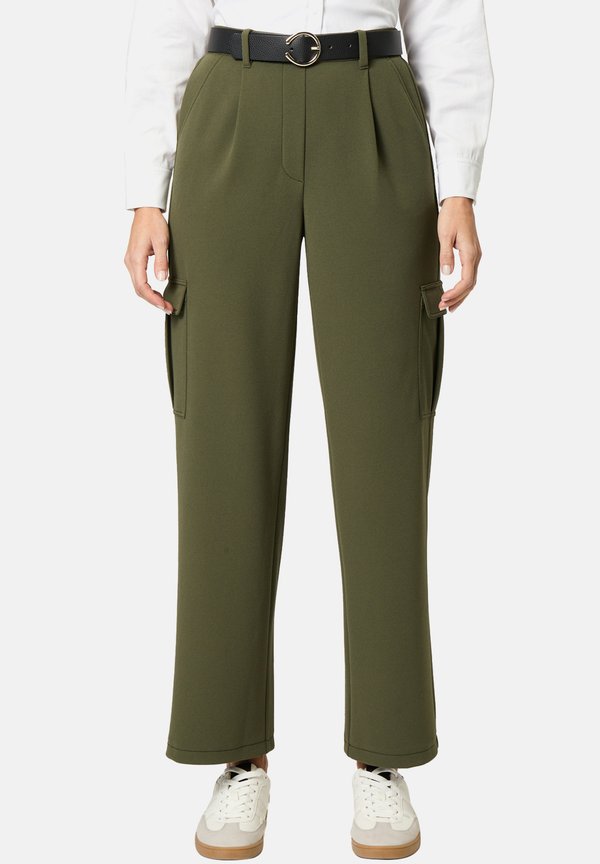 MIT GÜRTEL  - Cargohose - deep depths