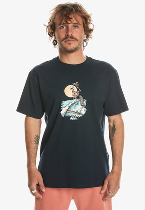 NEVERENDING SURF - Print T-shirt - navy blazer