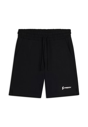 REGULAR FIT CON SPACCHI LATERALI - Pantalón corto de deporte - anthracite