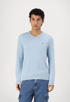 ESSENTIAL V NECK - Jumper - blue fizz heather