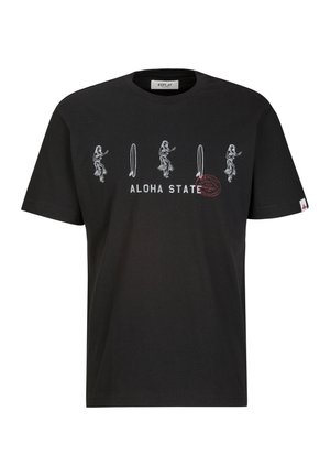 T-shirt con stampa - black
