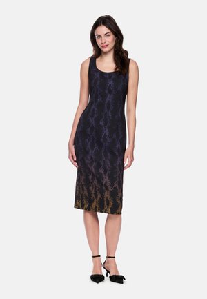 Etuikleid - black amber gold