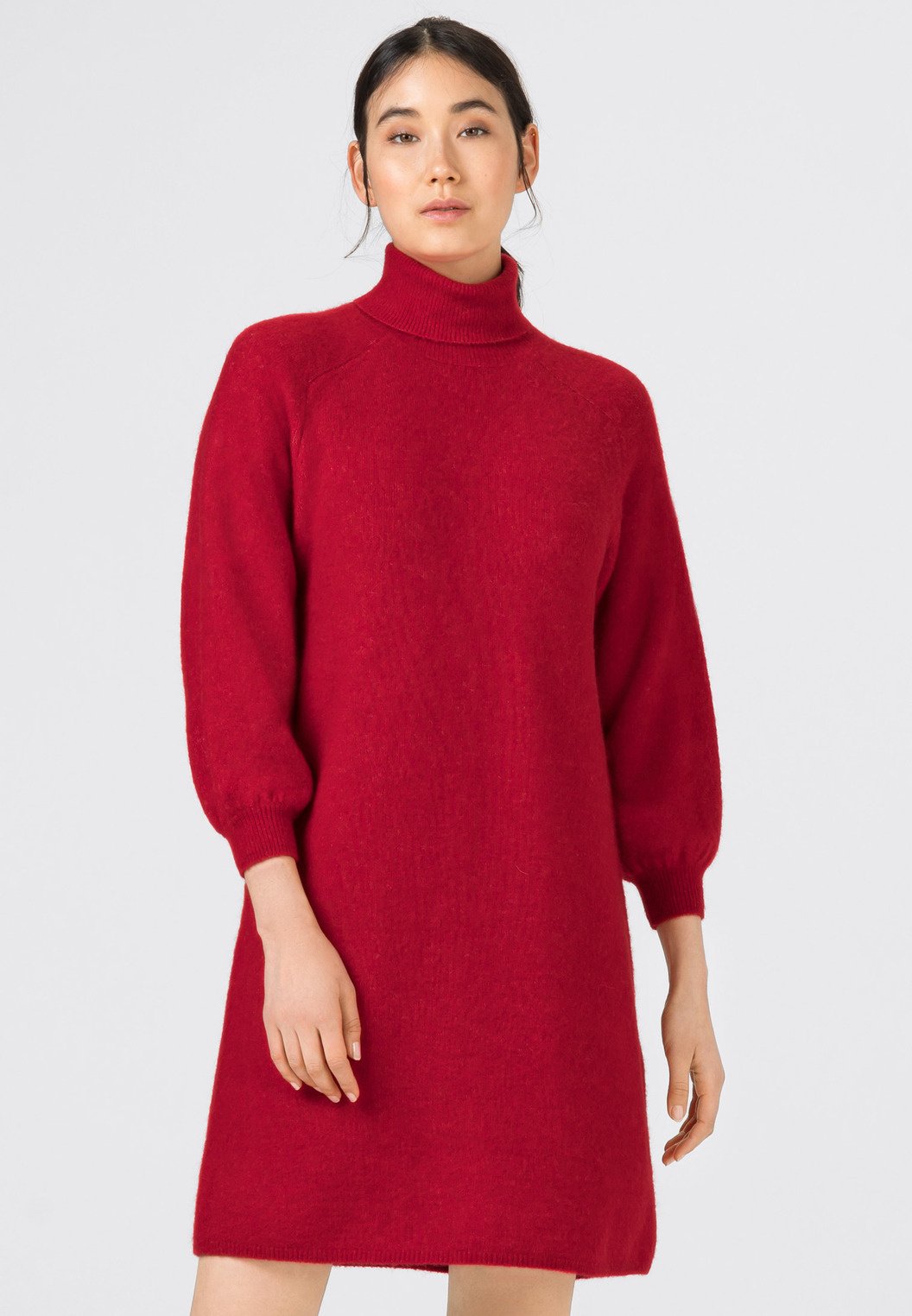 HALLHUBER BALLOON - Strickkleid - rubinrot/rot - Zalando.at