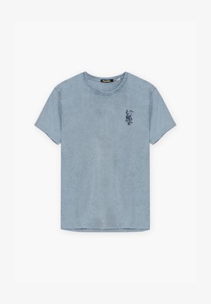 Kaotiko, LOTUS UNISEX - Μπλουζάκι με στάμπα - steel