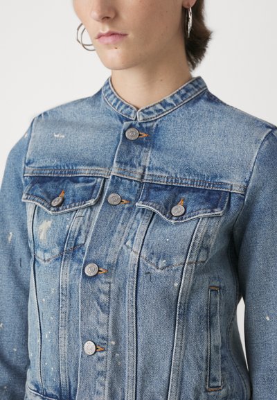 MM6 Maison Margiela SPORTSJACKET - Τζιν μπουφάν - light blue