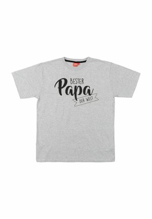BESTER PAPA DER WELT VATER VATERTAG - Print T-shirt - grau