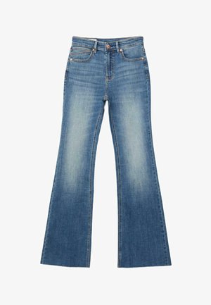 Stradivarius, STRETCH SLIT - Jean bootcut - dirty denim