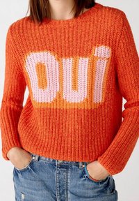Oui Striktrøje - red