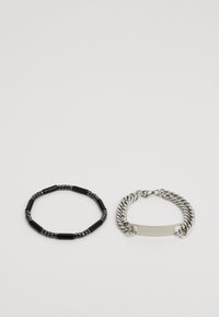 GUARDIAN ID BAR AND BEAD BRACELET UNISEX 2 PACK - Karkötő - black