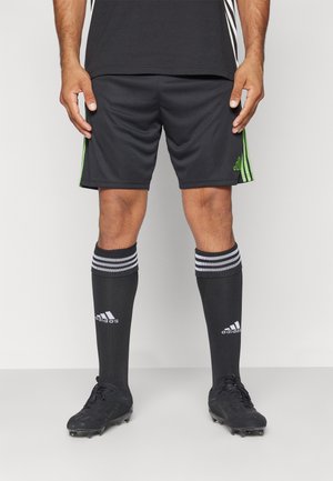 TIRO 24 - Korte sportsbukser - black/semi lucid lime