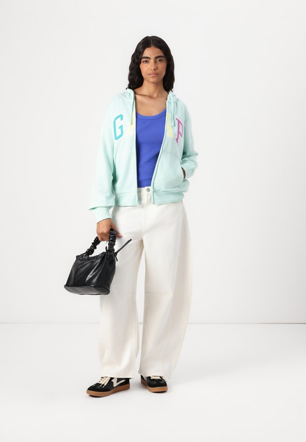 HERITAGE - Zip-up sweatshirt - crystal mint4