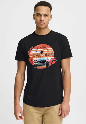 INDICODE JEANS IDDaniel - Camiseta estampada - black