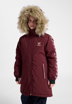 Hummel LLEAF TEX - Wintermantel - windsor wine