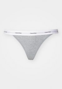 STRING THONG COTTON STRETCH RIB - Tanga - grey heather