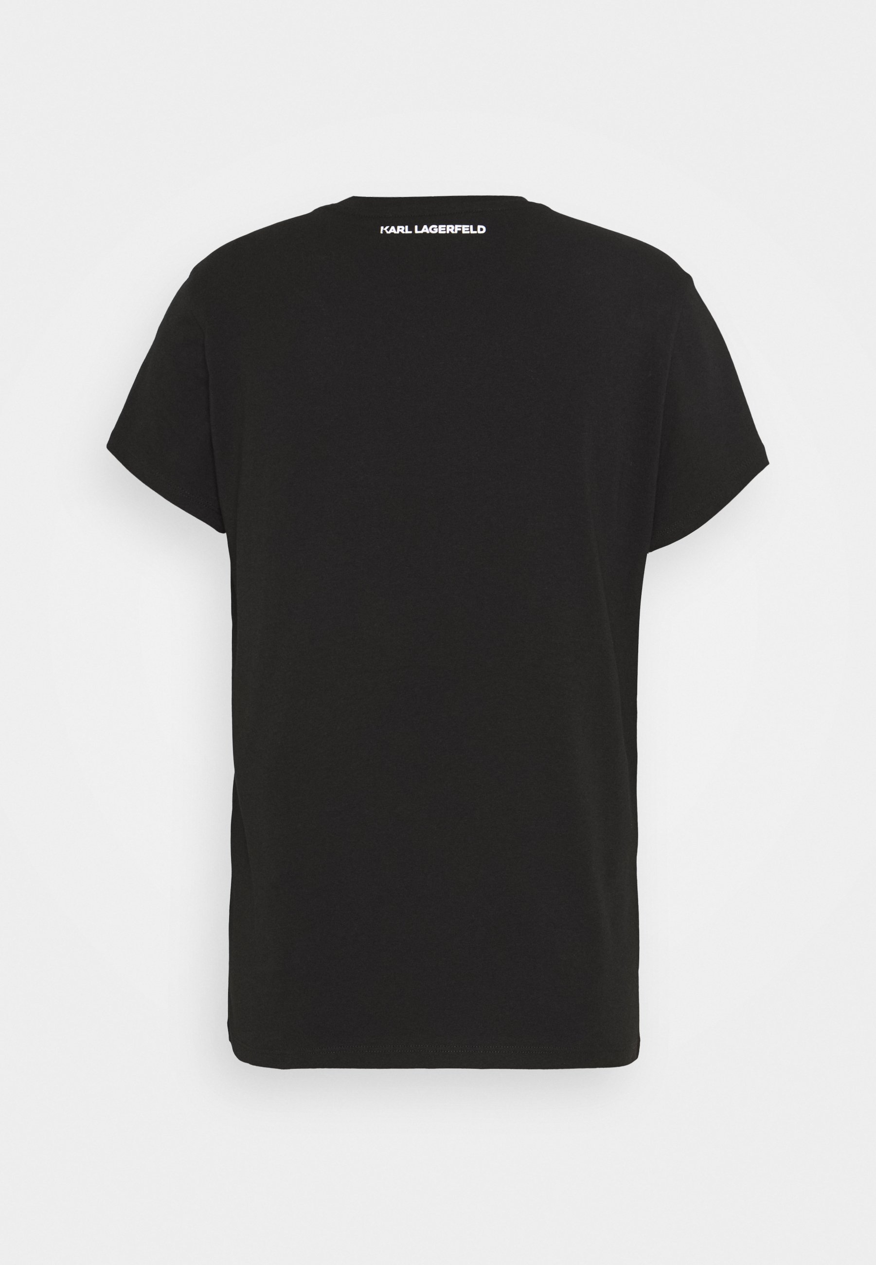 KARL LAGERFELD PIXEL CHOUPETTE T Shirt print black KARL LAGERFELD Sweatshirt mit Logo aus Ziersteinen in Grau