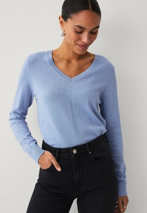 MIT V-AUSSCHNITT - Trui - light blue