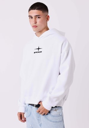 BOXY ESSENTIALS - Felpa con cappuccio - blanc